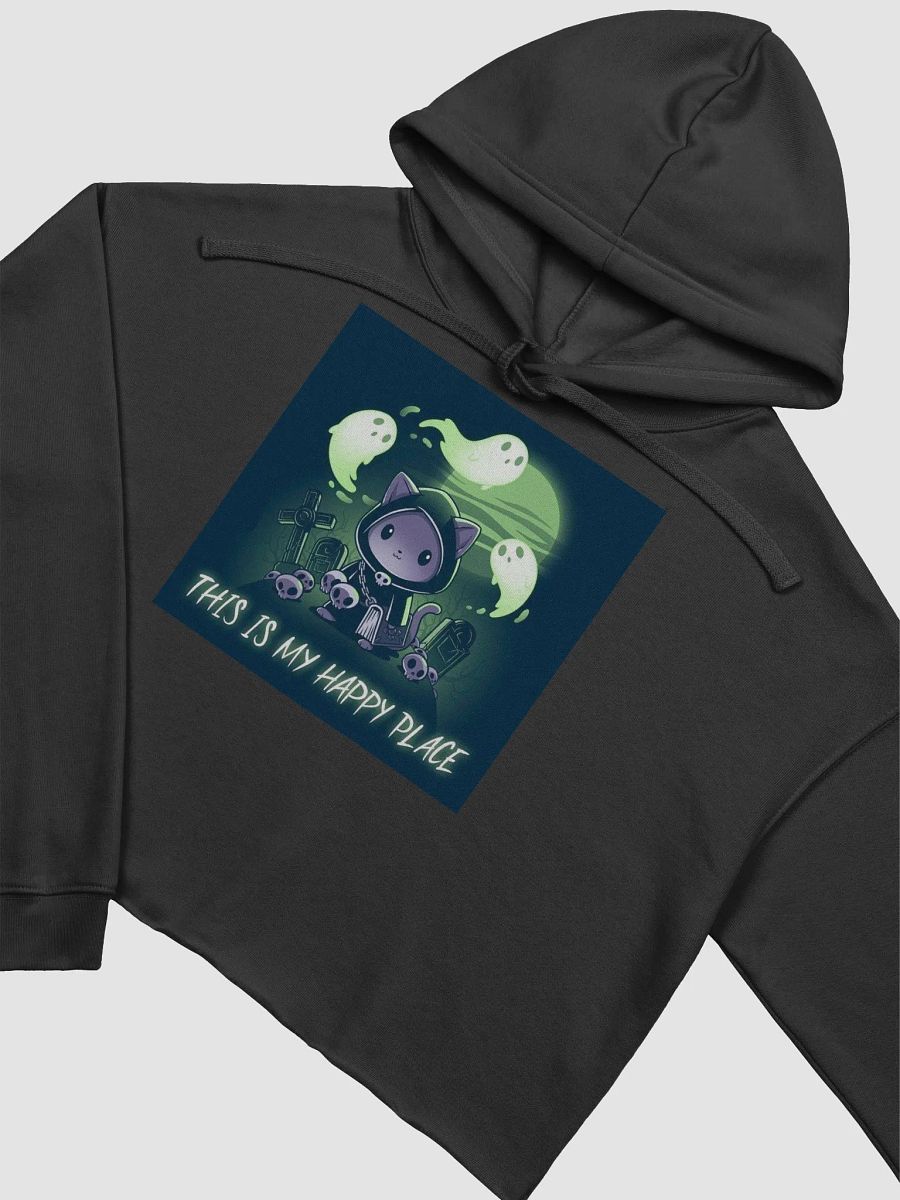 Grim Reaper Cat Crop Hoodie product image (10)