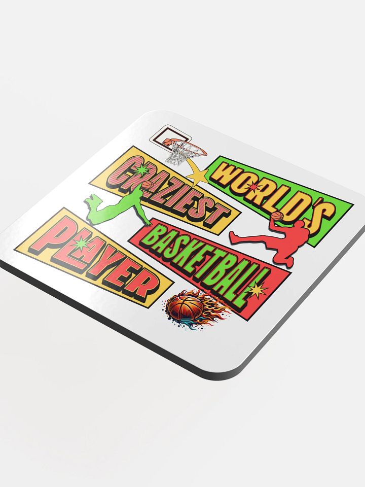 Worlds Craziest Basketball Player Flaming Fever Coaster product image (1)