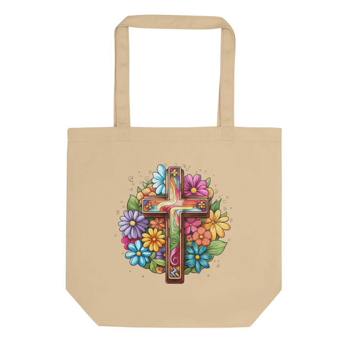 Floral Cross Eco Tote product image (1)