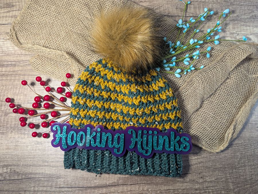 Double Cross Winter Set - Green/Gold Tweed product image (3)