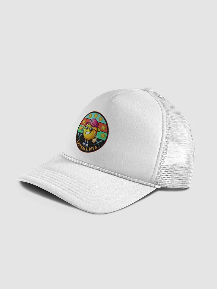 Softball Diva Foam Trucker Hat product image (6)