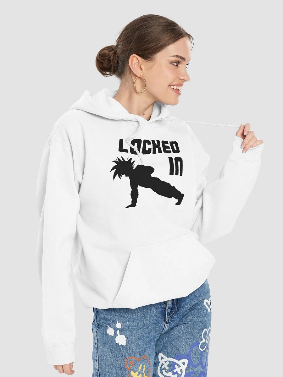 LOCKED IN hoodie (black logo) product image (5)