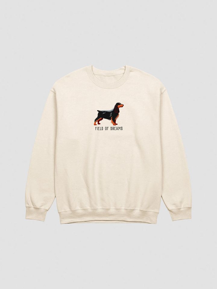 Field of Dreams Sweatshirt (Embroidered) of a Field Spaniel(Black & Tan) product image (13)