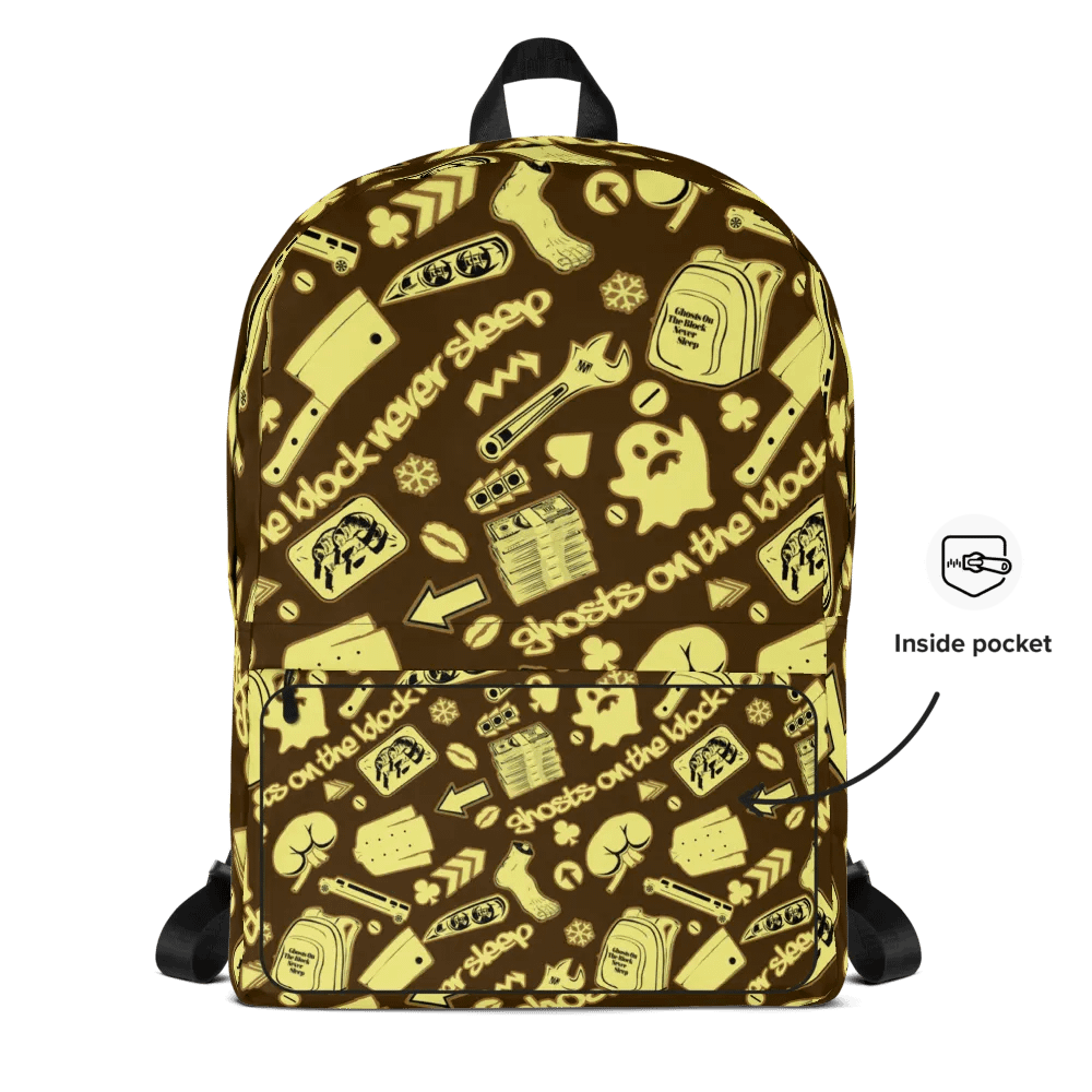 A8M - Ghosts On The Block Never Sleep Bookbag (Drizzle December) product image (8)