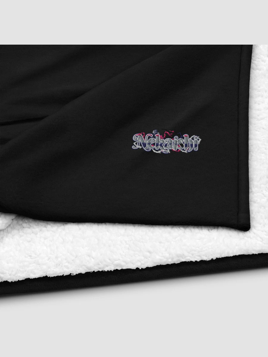 Premium Sherpa Blanket - LowPro | Dark Mode | Embroidered product image (3)