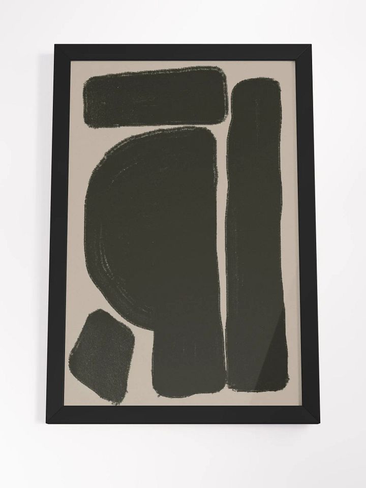 Abstract Minimalist Framed Poster | Modern Geometric Wall Art | Clean and Elegant Décor for Contemporary Spaces product image (2)