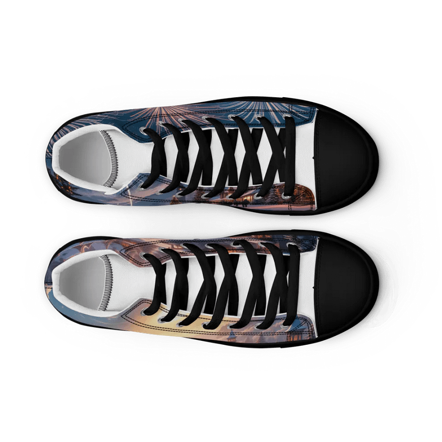 New Years Frosty Night Retro High Tops product image (7)