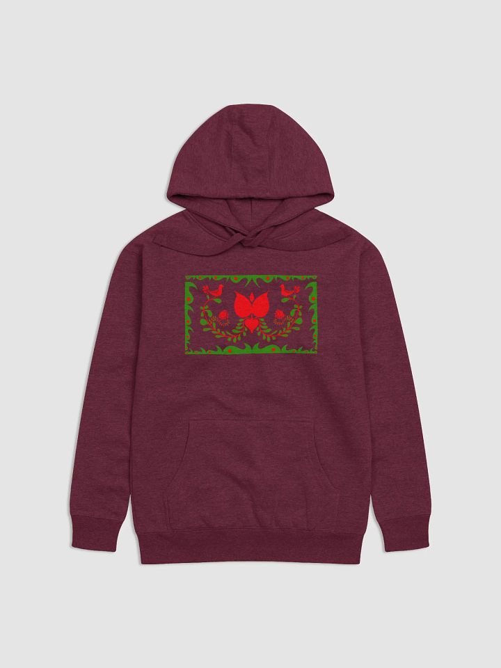 Hungarian Floral and Bird Motif Premium Hoodie product image (1)
