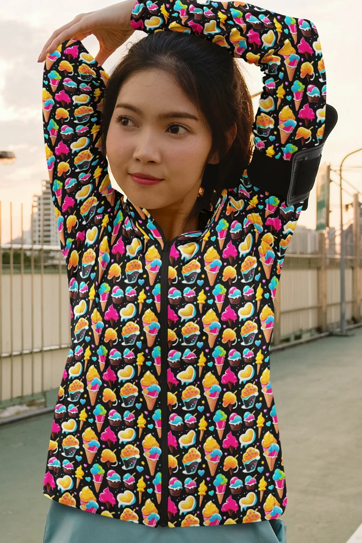 Ice Cream Pattern All Over Print Jacket product image (1)