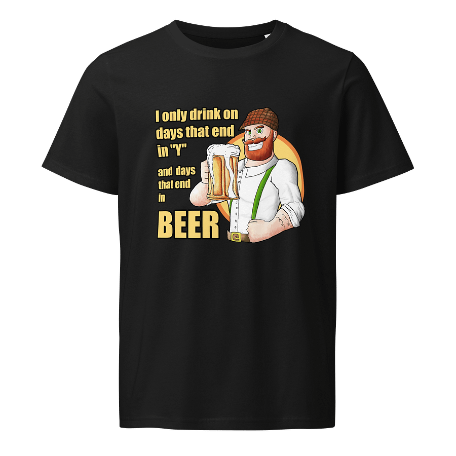 Beer lad 1 organic t shirt front product image (1)