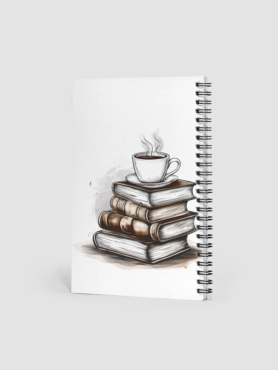 Elegant reading journal for coffee lovers with a steaming cup of coffee product image (4)