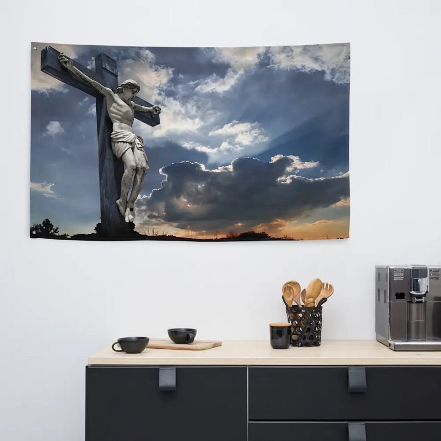 Divine Radiance All-Over Print Flag product image (6)