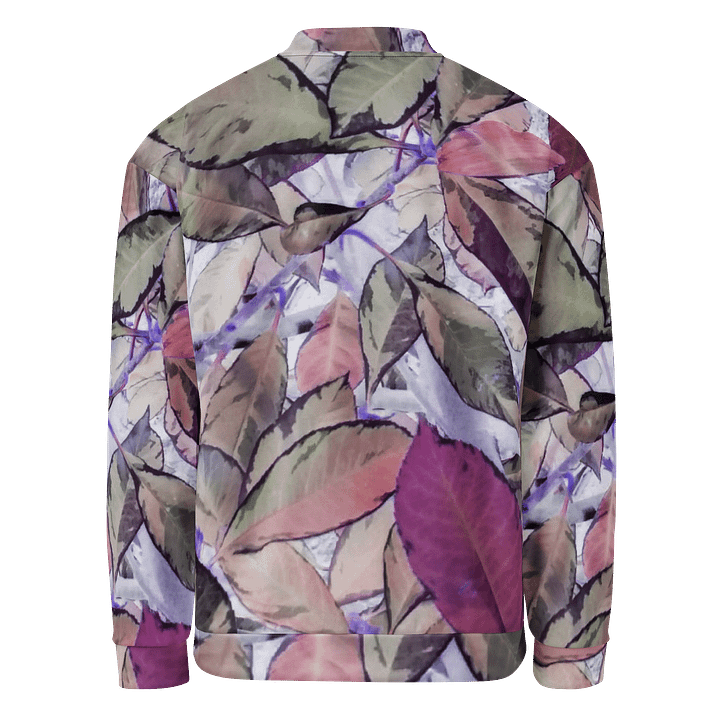 Marble Leaves Bomber Jacket product image (2)