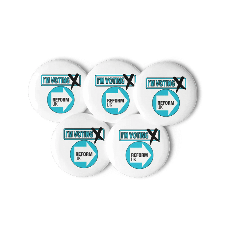 Reform UK Pin Button Set product image (3)