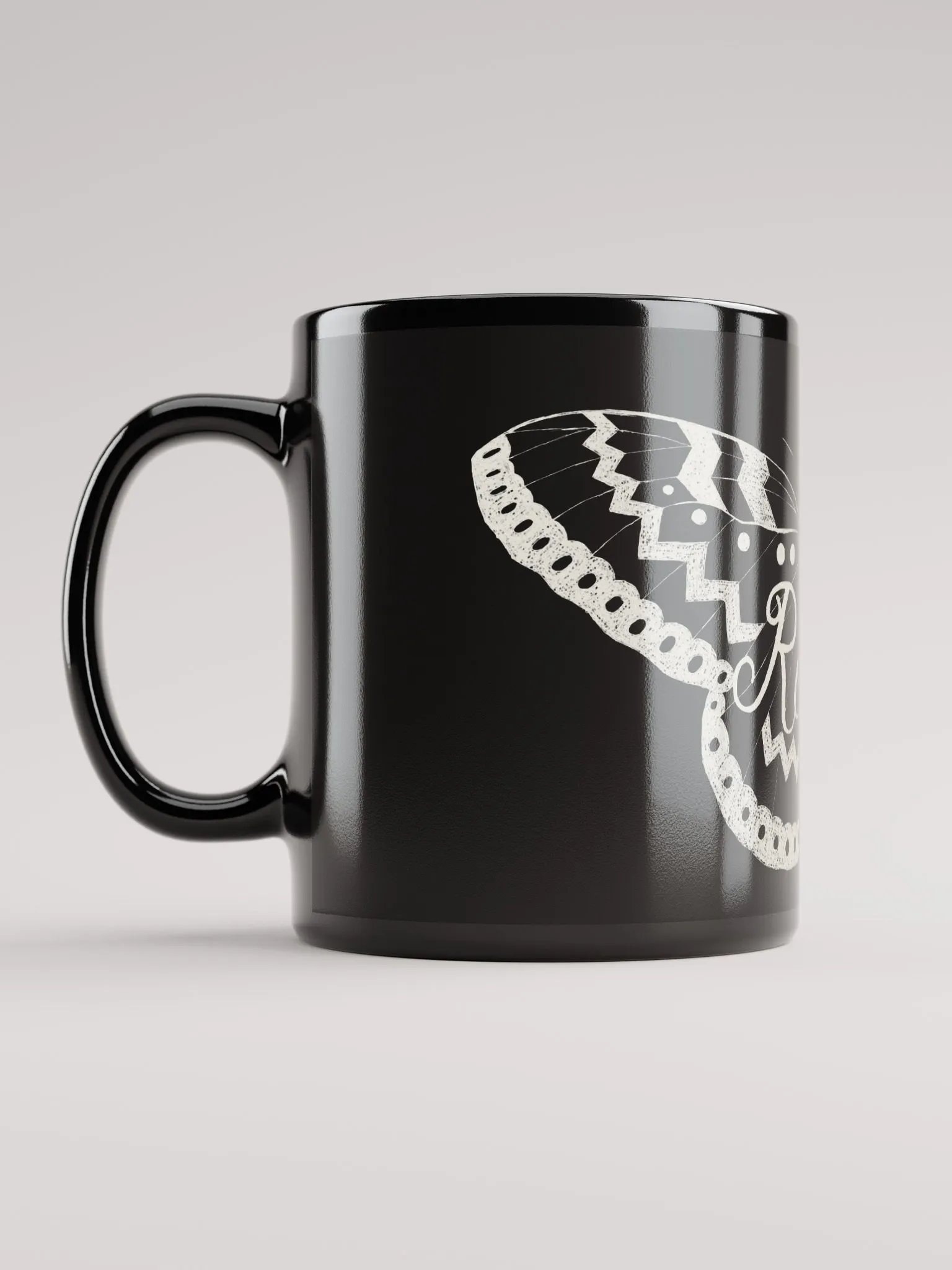 Reality Moth Black Mug product image (5)