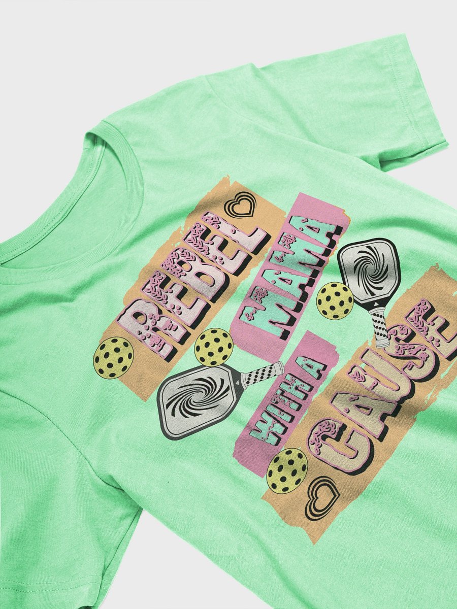 Rebel Mama With A Cause Pickleball Graphic Tee product image (2)