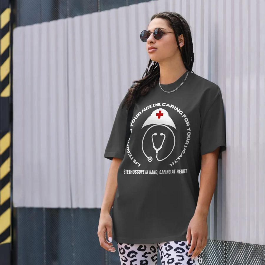 Heartbeat Emblem Oversized Tee product image (8)