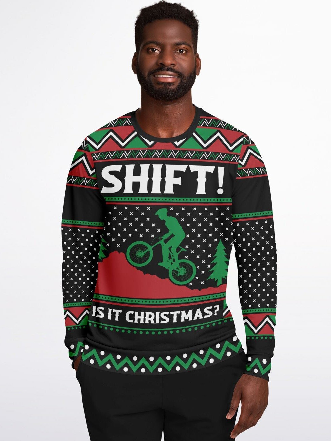 Festive Cycling Christmas Sweater - 