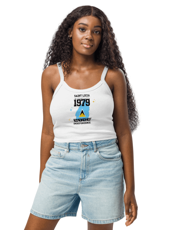 Saint Lucia Flag Geometric Women's Tank Top product image (12)