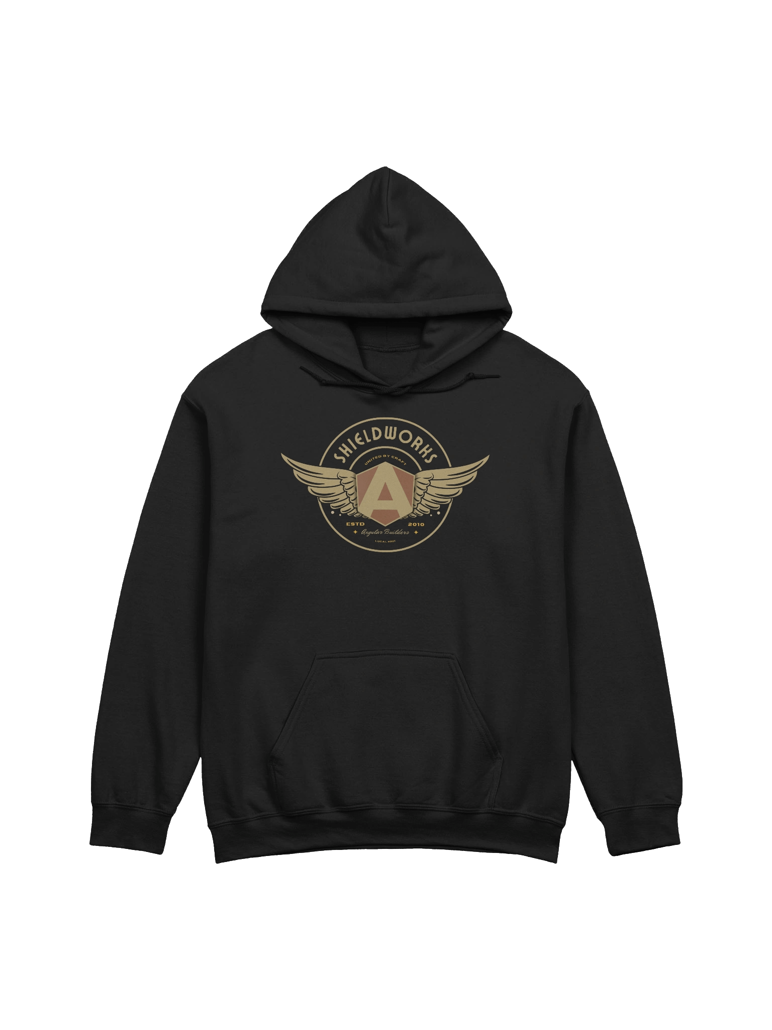 Shieldworks Angular Builders Local #201 “United by Craft” Classic Hoodie product image (2)
