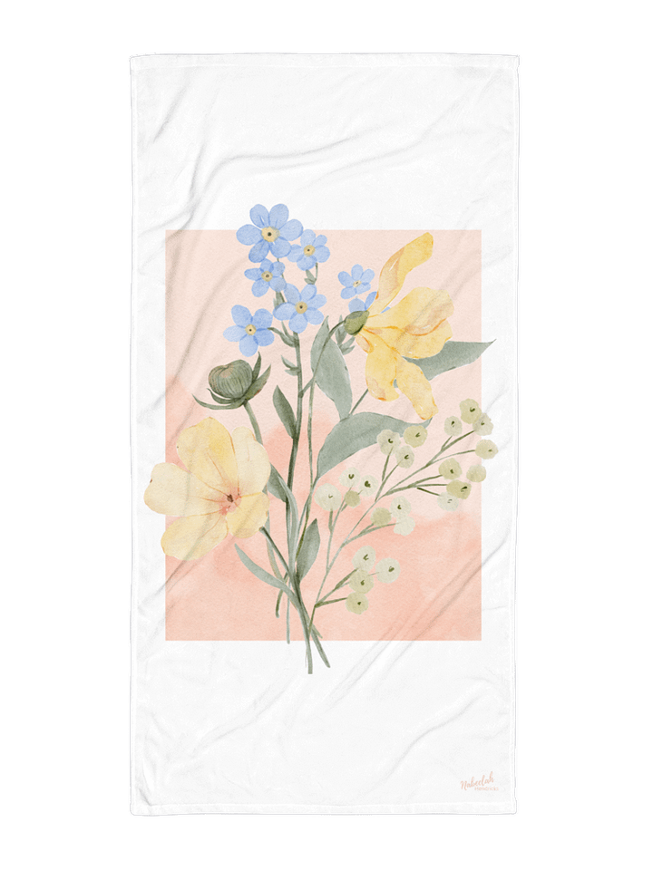 Pastel Floral Towel #1 product image (1)