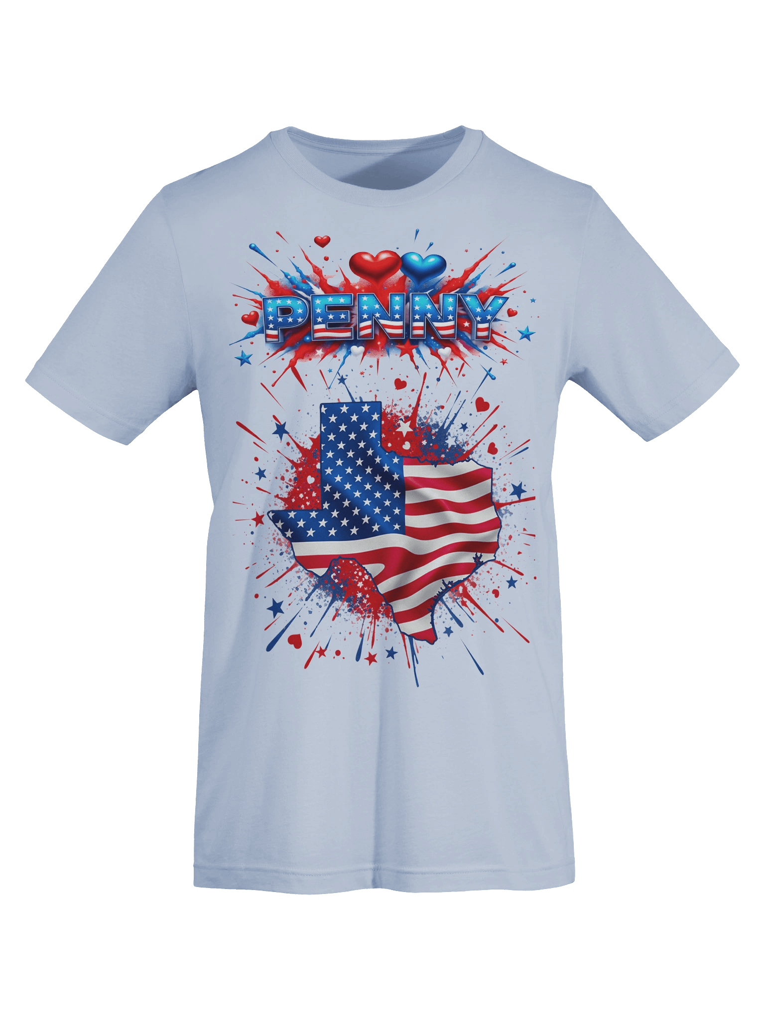 Patriotic Texas Love T-Shirt product image (7)