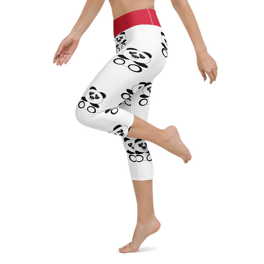 Panda Party 90s Yoga Capri Leggings product image (5)