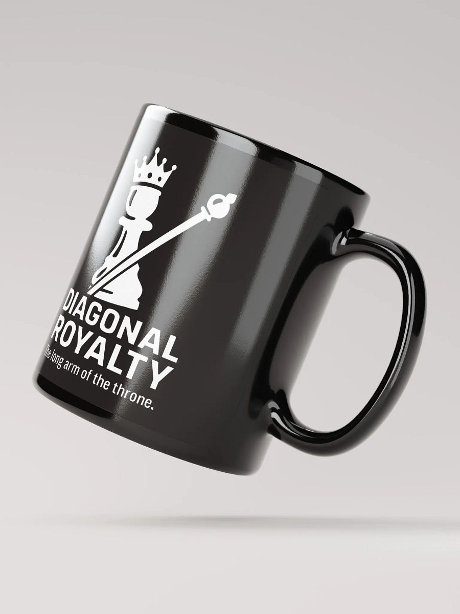 Diagonal Royalty - Black Glossy Mug product image (2)