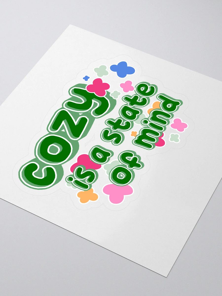 Cozy is a State of Mind Sticker product image (3)