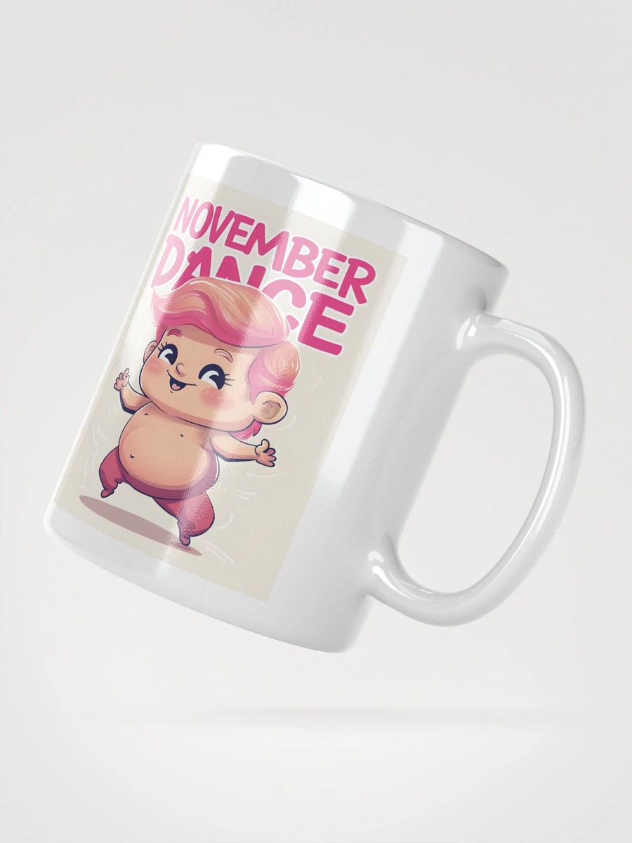 November Dance" Funny Trump Cartoon Mug – Glossy White Election Gift for Trump Supporters product image (4)