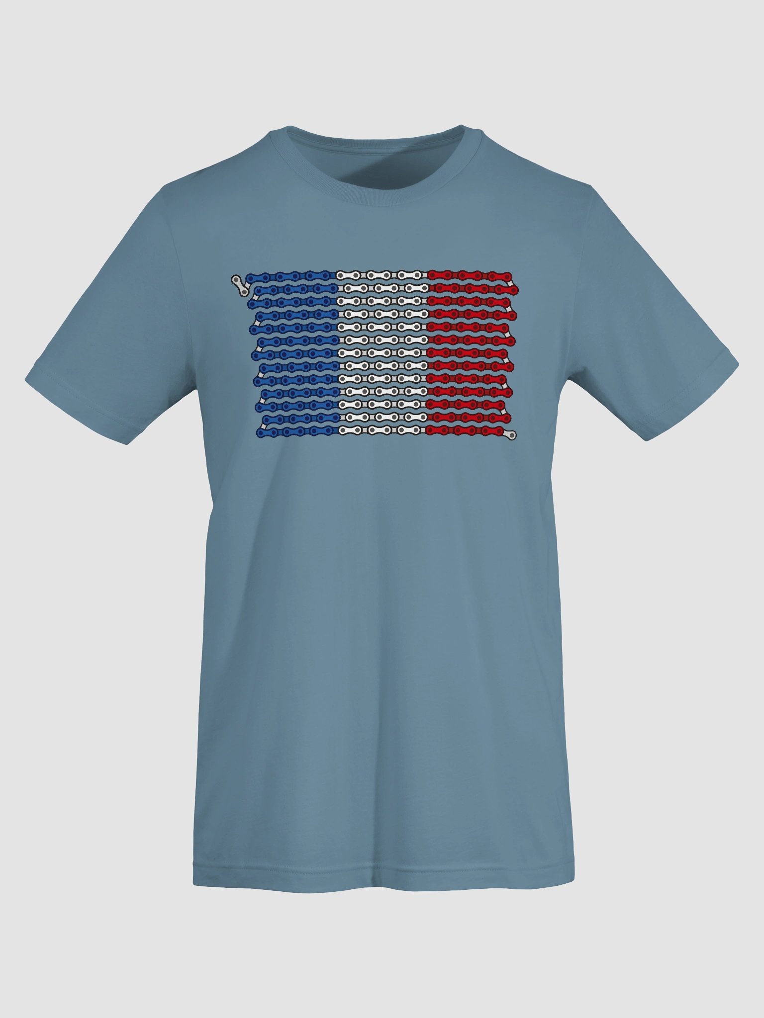 France Bike Chain Flag on Dark Color Supersoft Tee product image (3)