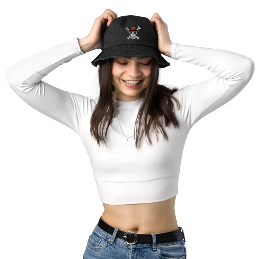 Quirky Skull Denim Bucket Hat product image (12)