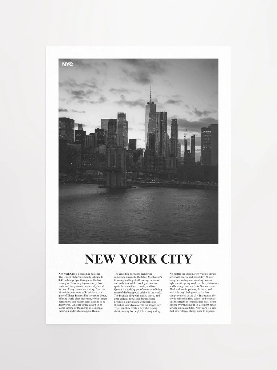 New York City 02 Newspaper Poster product image (5)
