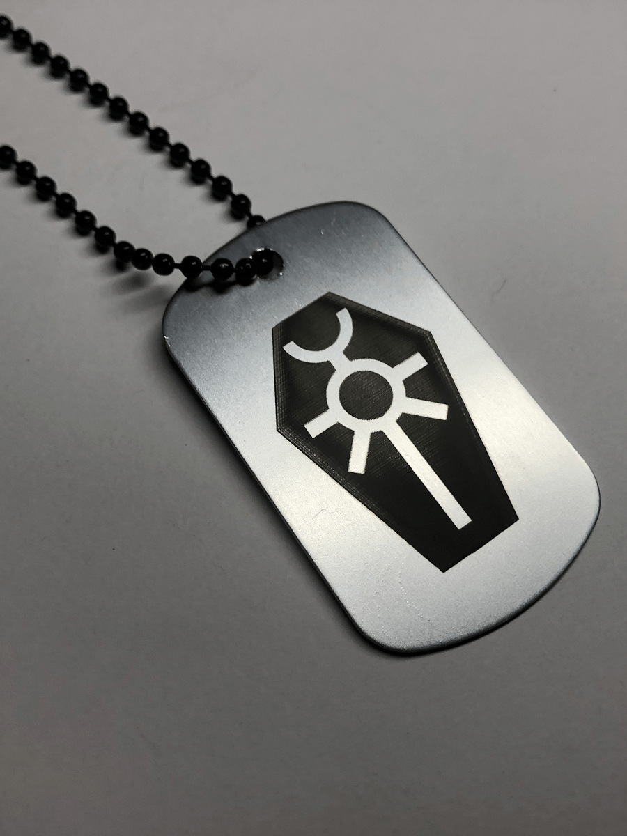 METAL TOMB - Engraved Dog Tag Pendant Necklace product image (3)