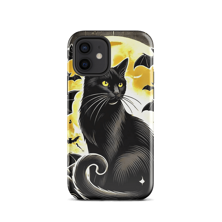 Mystic Black Cat iPhone Tough Case - Halloween Night Design product image (1)