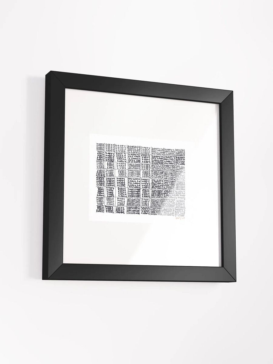 happy Panel Card Print Framed product image (4)