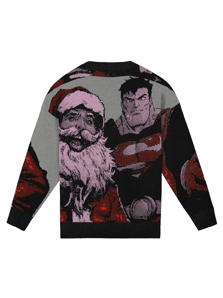 Crew Neck Santa and Friends Christmas Sweater Cardigan product image (6)