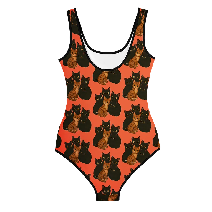 Orange Kitty Youth Swimsuit product image (2)