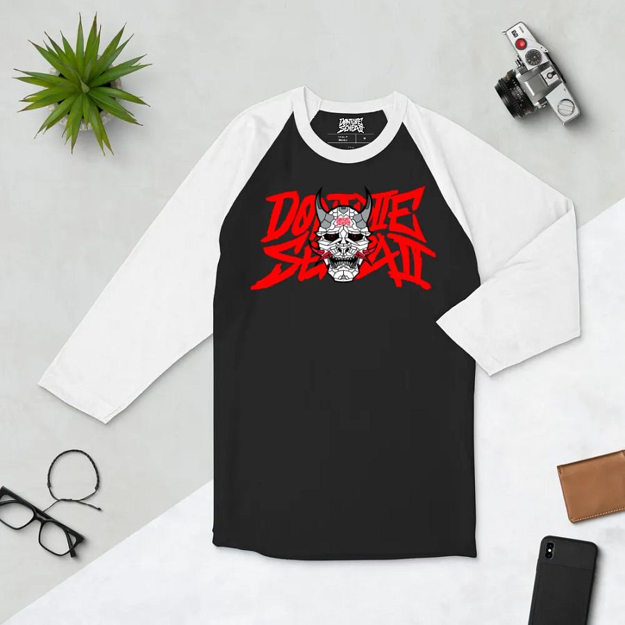 DontDieSenpai Double Logo Raglan Shirt product image (4)