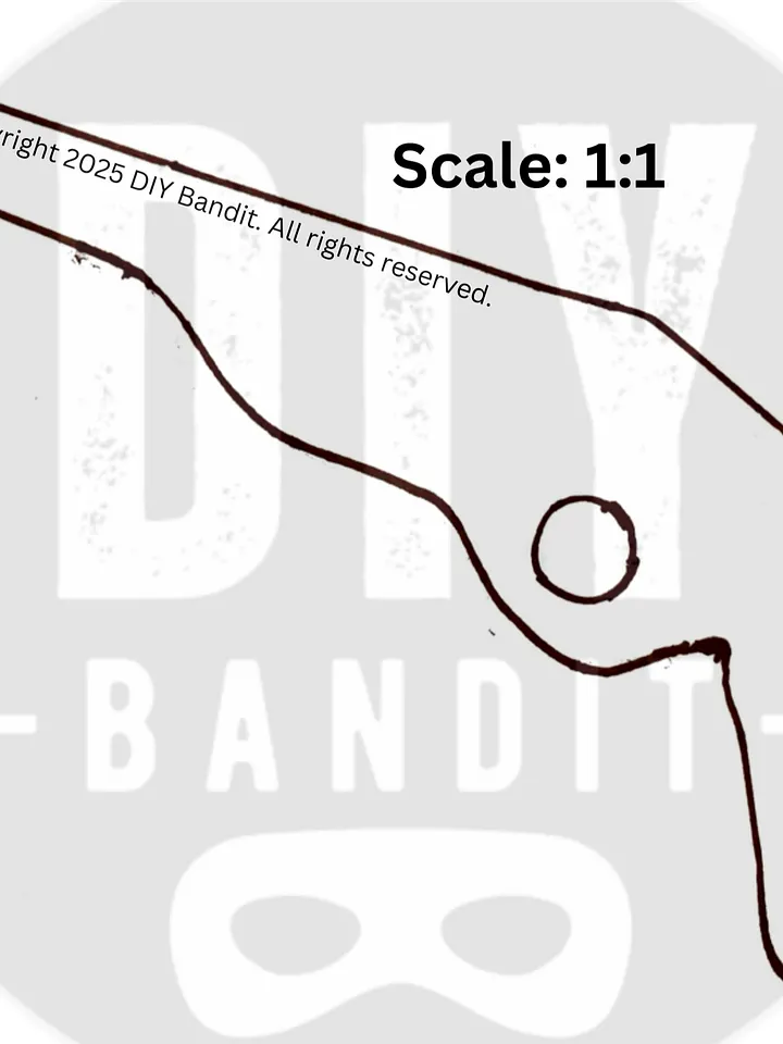 Toy Rubber Band Gun for Kids - Printable Template product image (1)