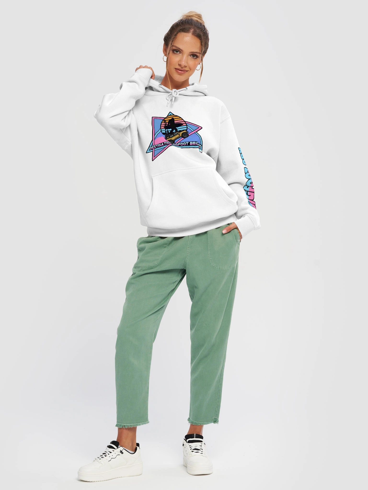 Destination Bigfoot Bronco Front JC Edition Retro-Inspired Hoodie (Multiple Colors Available) product image (33)