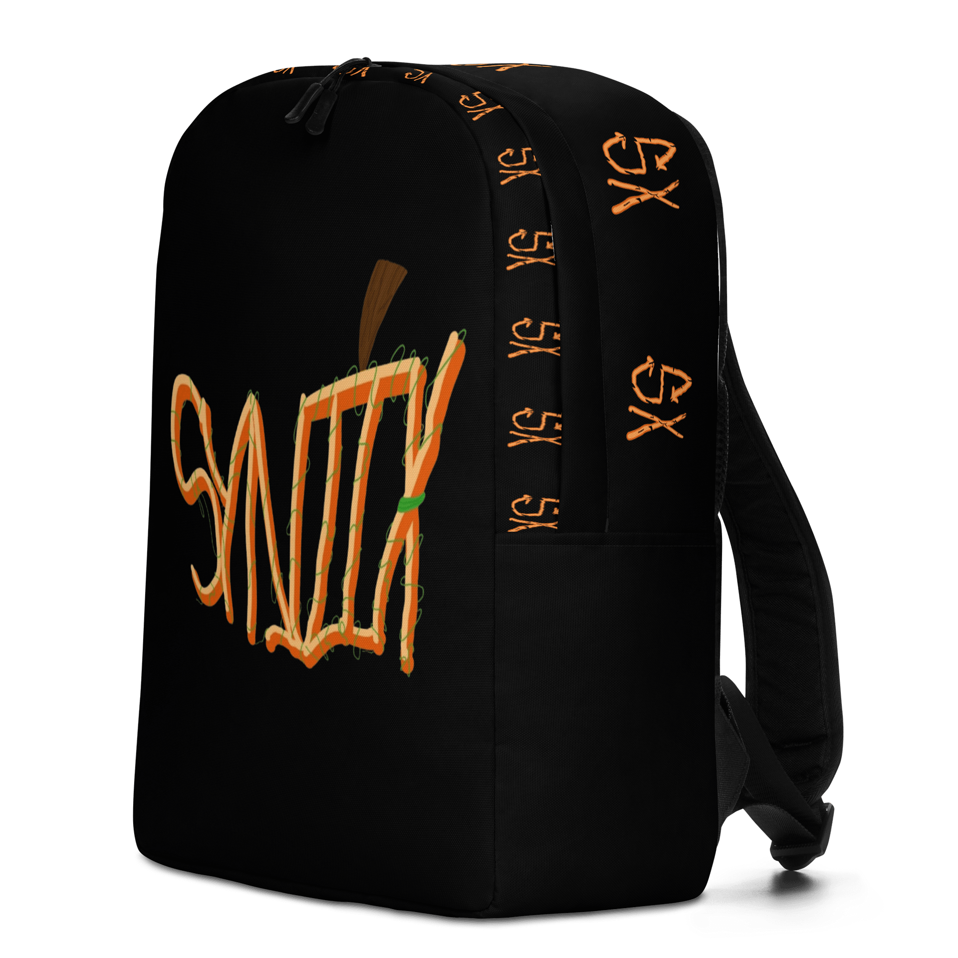 Halloween Pumpkin SynjiX Backpack (Black) product image (2)