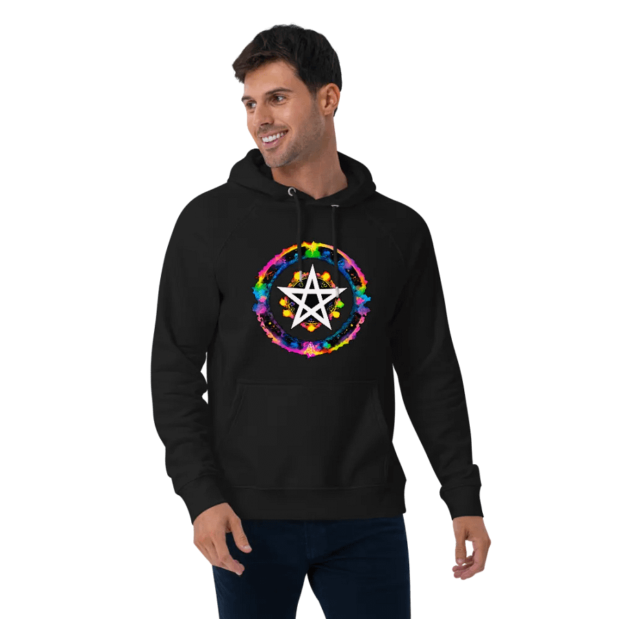 [Pentagram] Unisex Eco Raglan Hoodie product image (6)