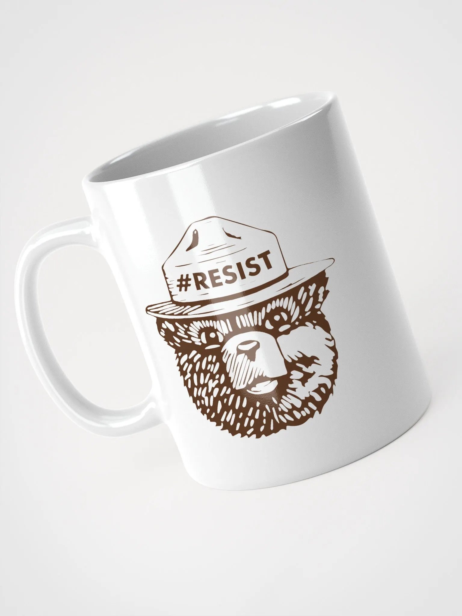 Smokey RESIST BEAR Ceramic Coffee Tea Mug Cup Cafe product image (3)