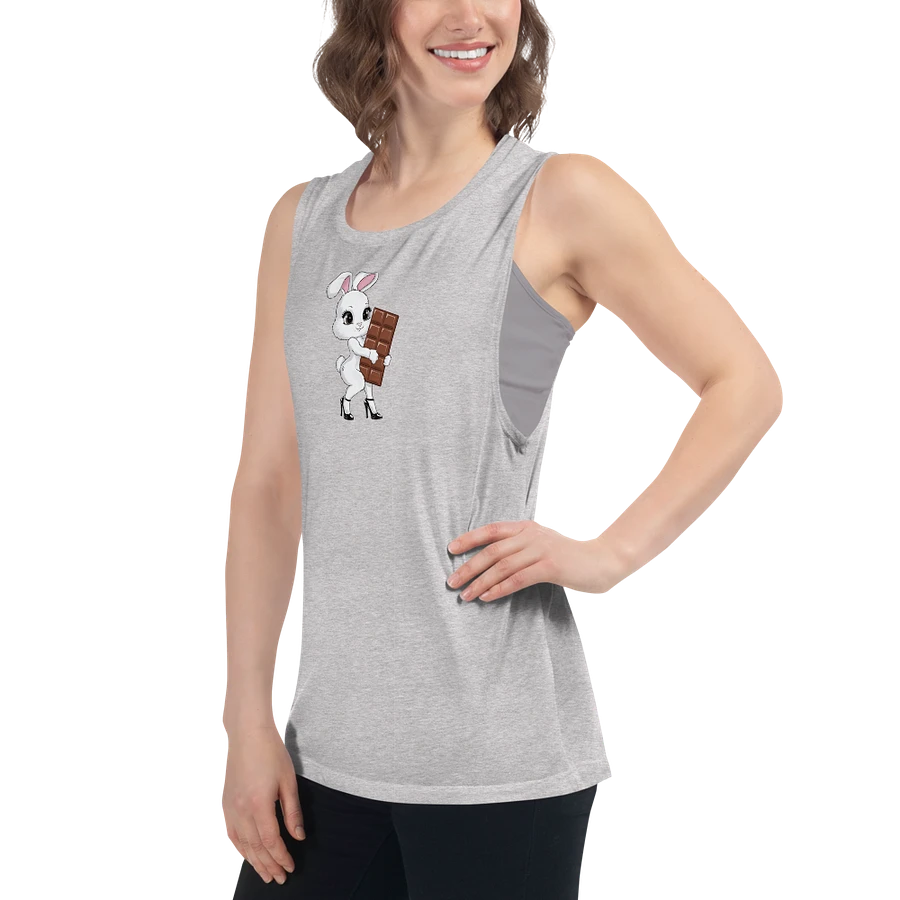 QOS Snow bunny with chocolate bar flowy tank top product image (53)