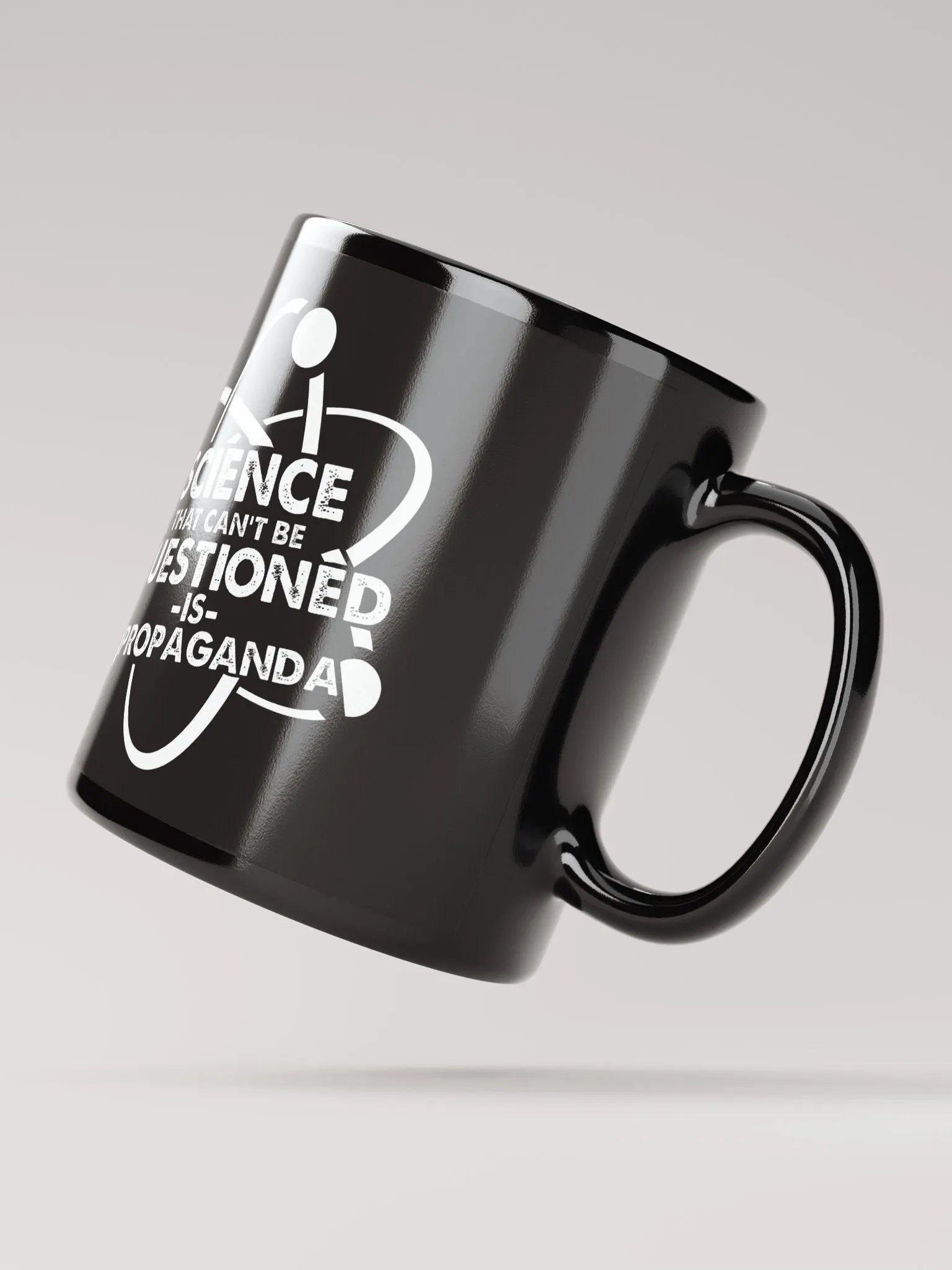 Science Can't Be Questioned Black Mug product image (12)