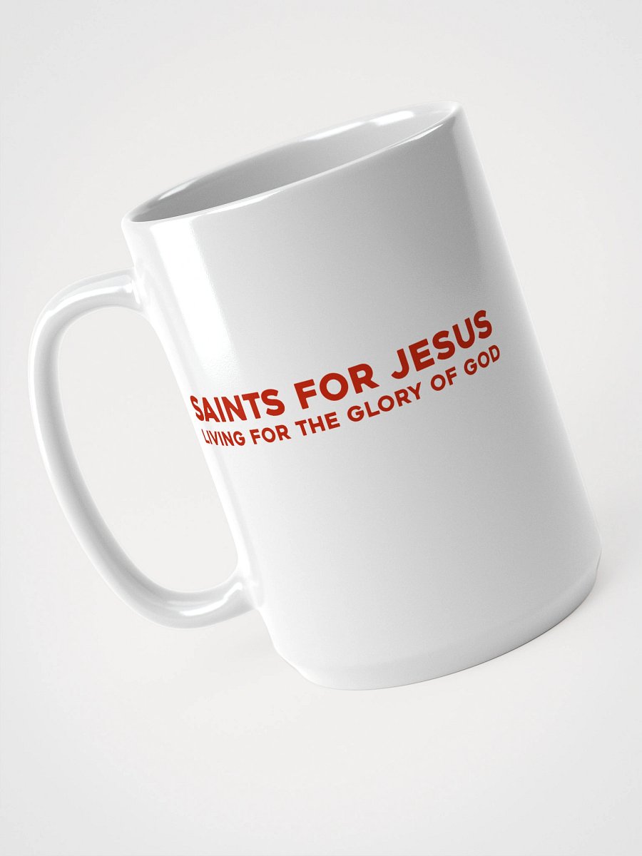 Saints For Jesus | The Gospel White Glossy Mug product image (4)