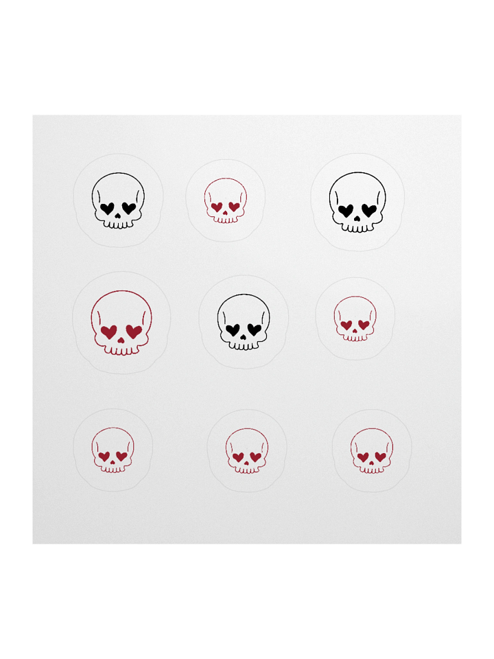 Lovey Skull Stickers product image (1)