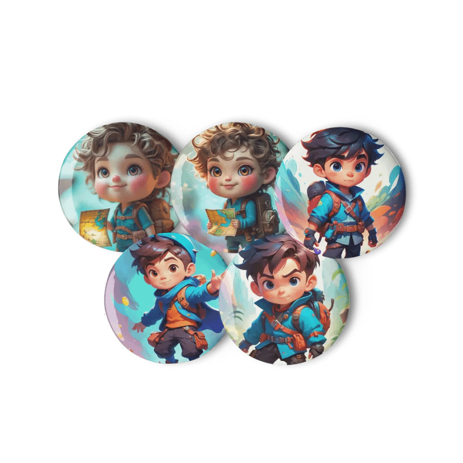 Chibi Adventurer Set B - Button Set Collection product image (7)