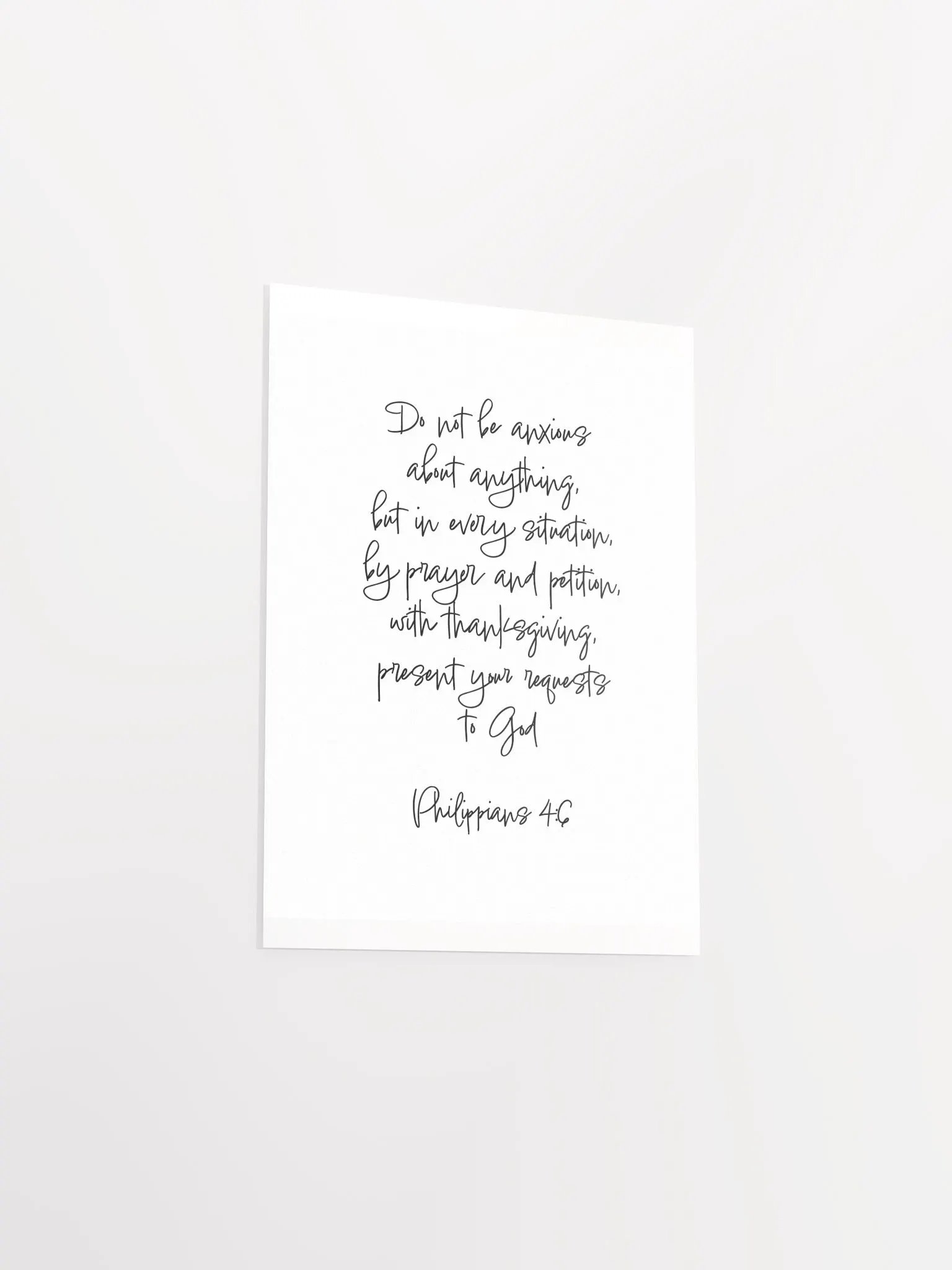 Do Not Be Anxious About Anything - Print product image (3)